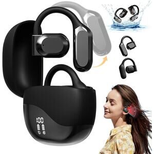 Wireless Earbuds with LED Display, Open Ear Earbuds Wireless Bluetooth, Running